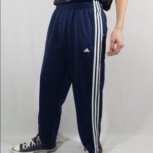 Vintage Adidas Snap Button down Sweat Pants